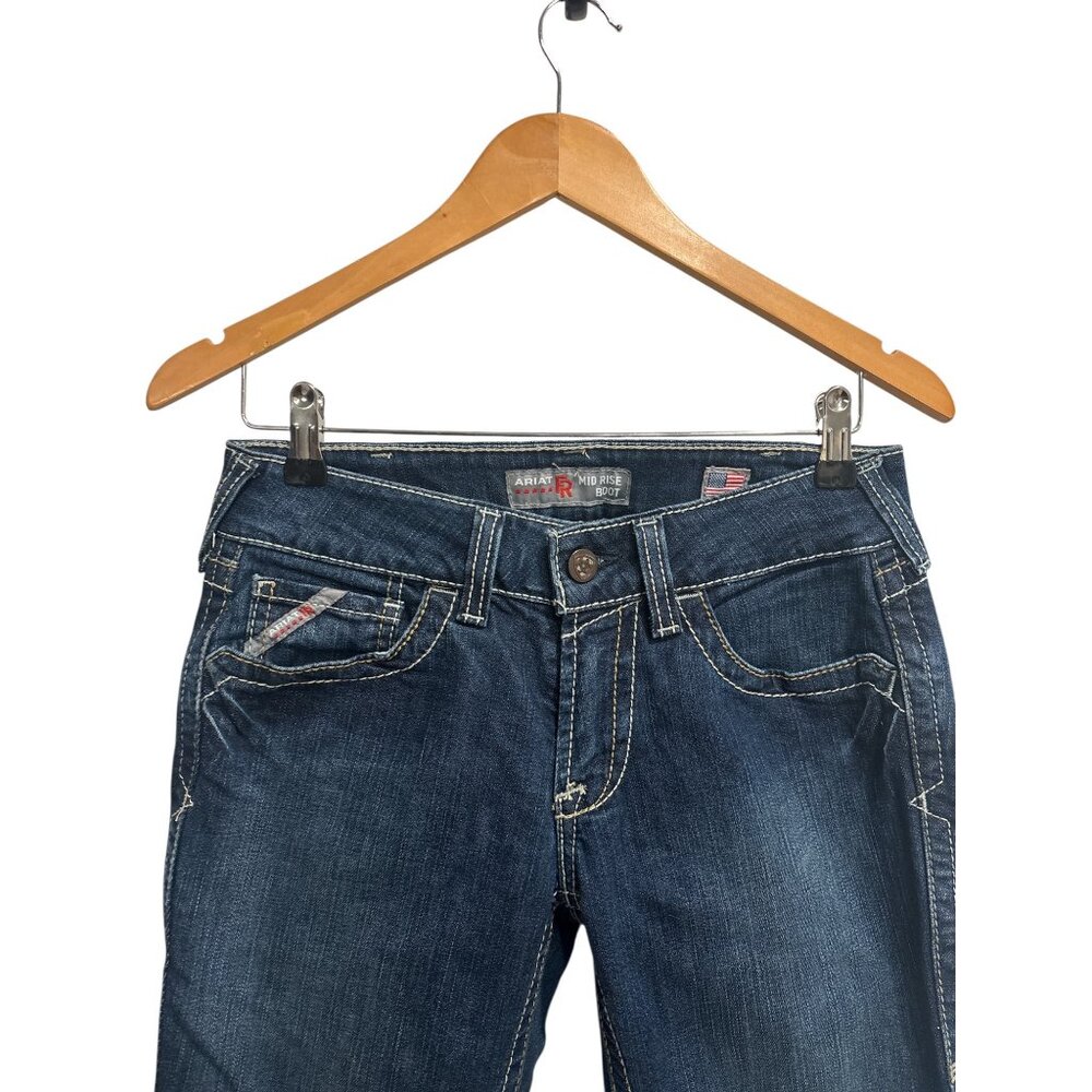 Ariat FR Work Jeans Women’s 30x32 Mid Rise Bootcut Flame Resistant - Picture 3 of 10